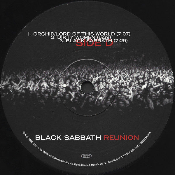 Black Sabbath. Reunion ( 3 x Vinyl, LP, Album, Triple Gatefold Sleeve ) VG+VG+