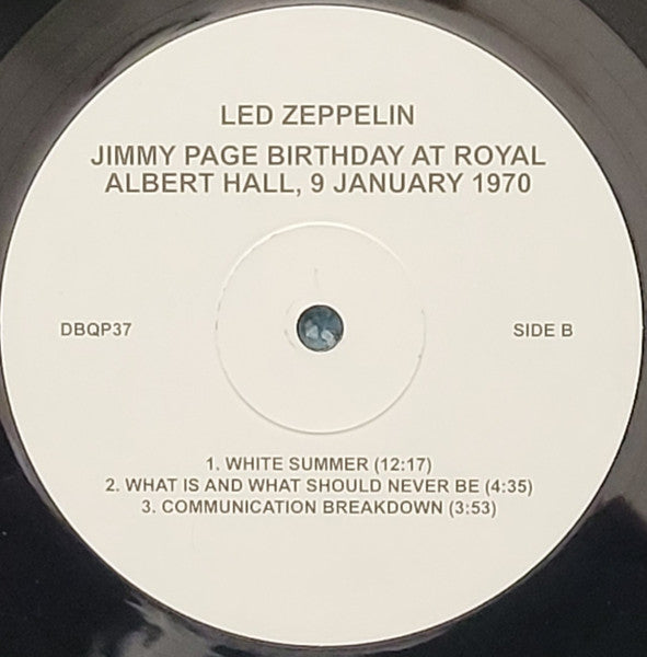 Led Zeppelin. Jimmy Page Birthday At The Royal Albert Hall 9 January 1970 ( Double Album )