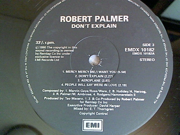 Robert Palmer. Don't Explain ( Double ) VG+VG