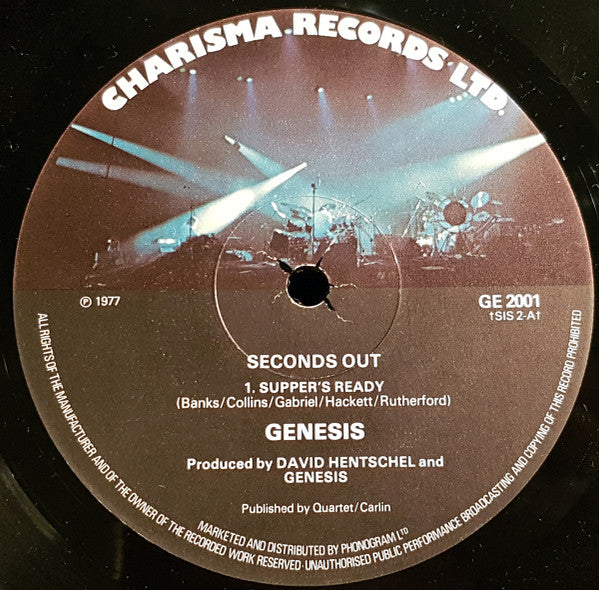 Genesis. Seconds Out ( Double ) VG+VG