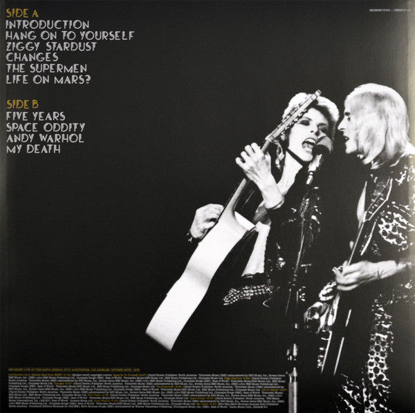 David Bowie.  Live Santa Monica '72 ( Double  Re Issue )
