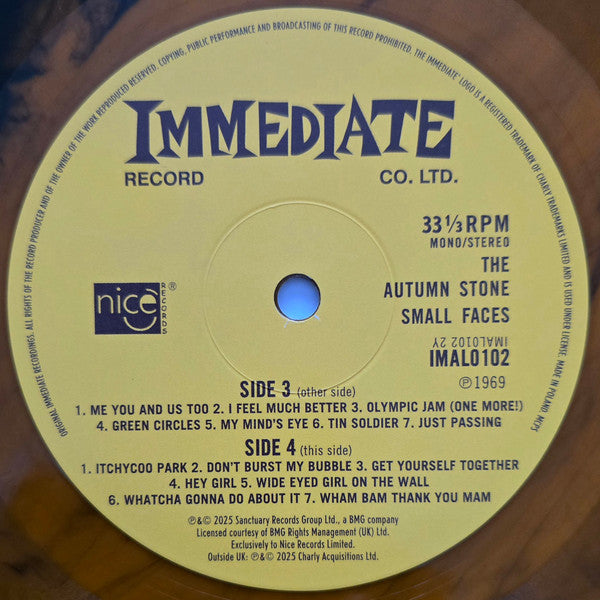 The Small Faces. The Autumn Stone ( 3 x Vinyl, LP, Compilation, Reissue, Stereo, Mono Box Set, Compilation, Deluxe Edition, Limited Edition, Numbered, Remastered )