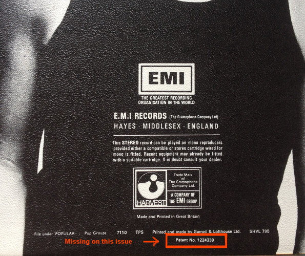 Pink Floyd. Meddle ( The Gramophone Co. Rim text. No sleeve patent number ) VG+VG - Ad-Astra Records