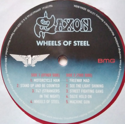 Saxon. Wheels Of Steel  Record Store Day, Expanded, 45th Anniversary , Double Red & Blue Vinyl
