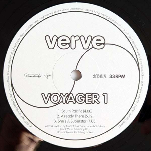 Verve. Voyager 1  Record Store Day, Reissue