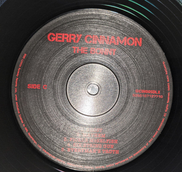 Gerry Cinnamon. The Bonny ( Vinyl, LP, White Vinyl, LP, Single Sided, Etched All Media, Album, Deluxe Edition, Stereo, Definitive Version ) NM NM - Ad-Astra Records
