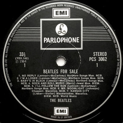 The Beatles. Beatles For Sale ( Reissue, Stereo, Flipback Fifth Pressing: Early 1971 Until 1973 ) VG+VG