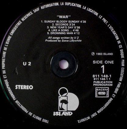 U2. War ( Gatefold French Black Labels Release ) VG+VG