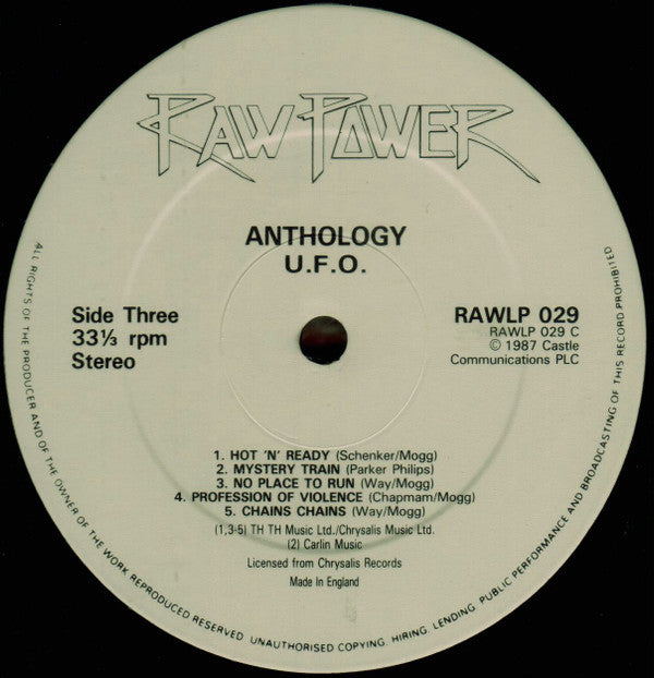 UFO. Anthology ( Gatefold UK 1st Press ) VG+VG