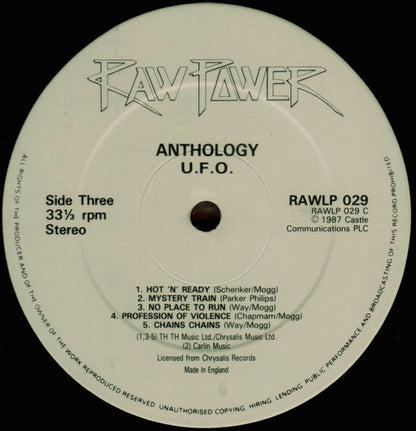 UFO. Anthology ( Gatefold UK 1st Press ) VG+VG