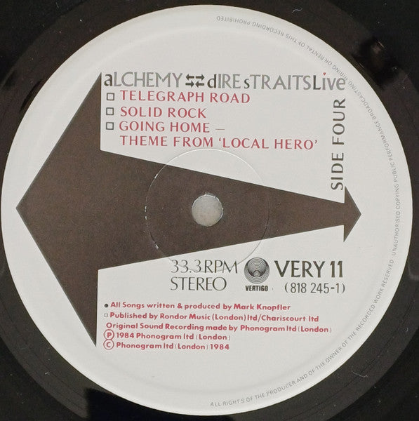 Dire Straits. Alchemy - Dire Straits Live ( Gatefold ) VG+VG - Ad-Astra Records