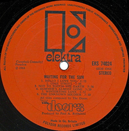 The Doors. Waiting For The Sun ( Gatefold ) VG+VG