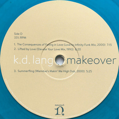 K.D Lang. Makeover ( Double Transparent Turquoise ) VG+VG+