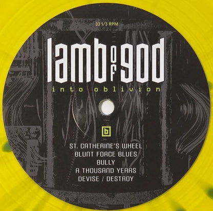 Lamb Of God. Into Oblivion (  Limited Edition, Yellow w/ Green Splatter [Transparent Light Yellow-Green Splatter ) - Ad-Astra Records