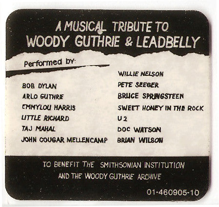 Various. A Vision Shared ( A Tribute To Woody Guthrie And Leadbelly ) VG+VG