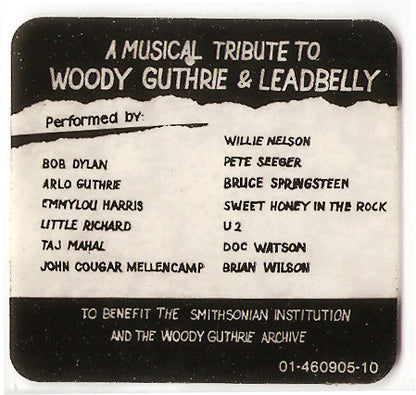 Various. A Vision Shared ( A Tribute To Woody Guthrie And Leadbelly ) VG+VG