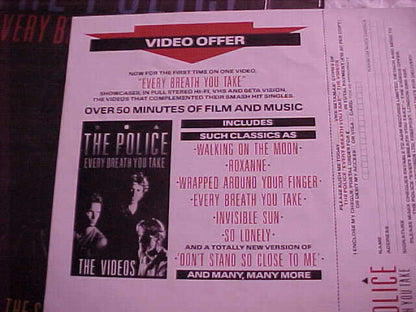 The Police. Every Breath You Take ( The Singles ) PRS Pressing VG+VG
