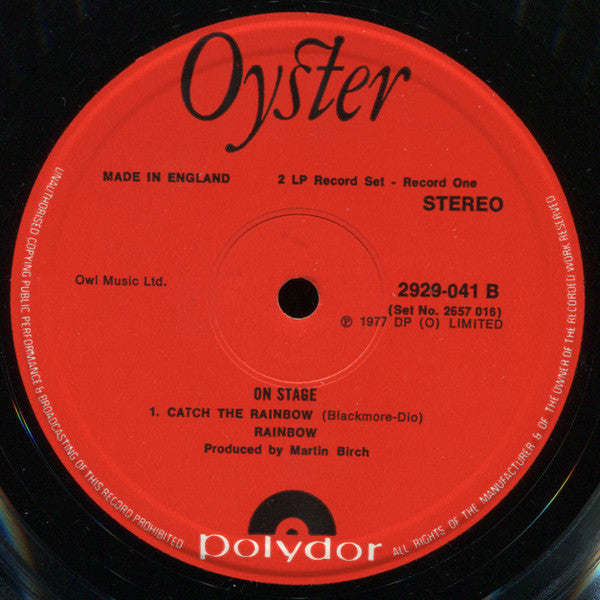 Rainbow. On Stage (  Stereo, Gatefold ) VG+VG