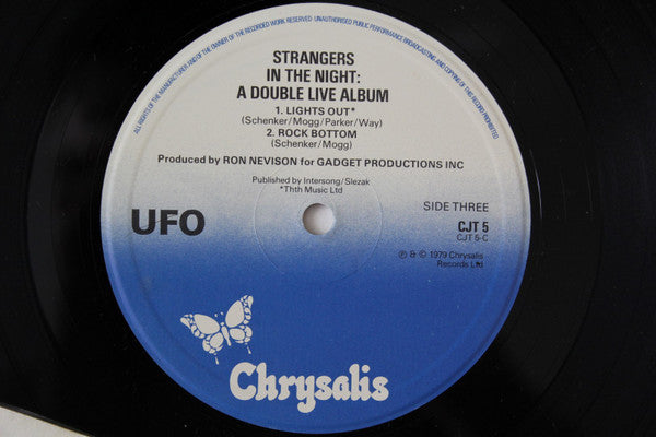 UFO. Strangers In The Night ( Double Album UK 1st Press ) VG+VG