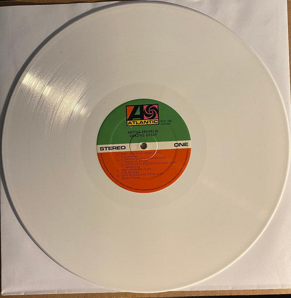 Aretha Franklin. Amazing Grace  50th Anniversary limited edition release on white vinyl. VG+VG+