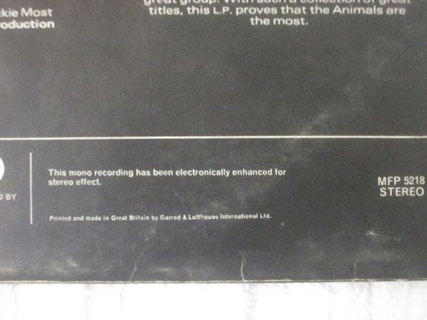 Animals. The Most Of VG+VG+