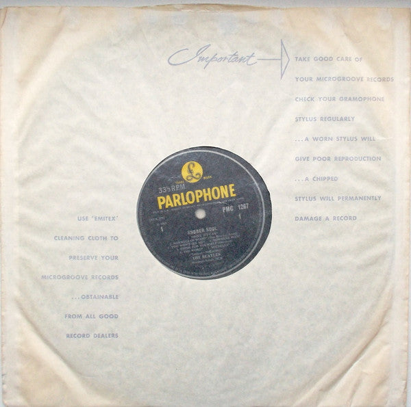 The Beatles. Rubber Soul (  Repress, Mono, Ernest J. Day print ) VG+G+