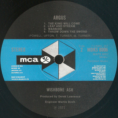 Wishbone Ash. Argus ( U.K. 1st Issue Gatefold ) VG+VG