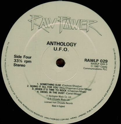 UFO. Anthology ( Gatefold UK 1st Press ) VG+VG