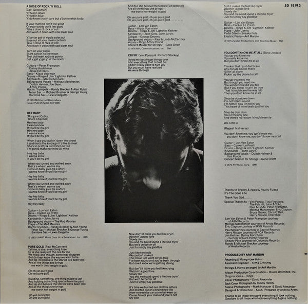 Ringo Starr. Ringo's Rotogravure ( PR - Presswell Pressing, Gatefold Export Snip ) VG+G+