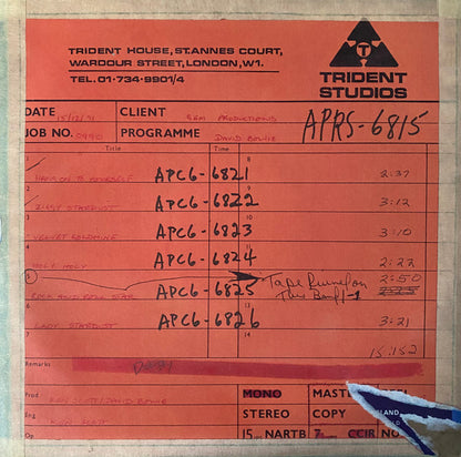David Bowie. Waiting In The Sky (Before The Starman Came To Earth) Record Store Day, Limited Edition, Stereo, Half Speed Master