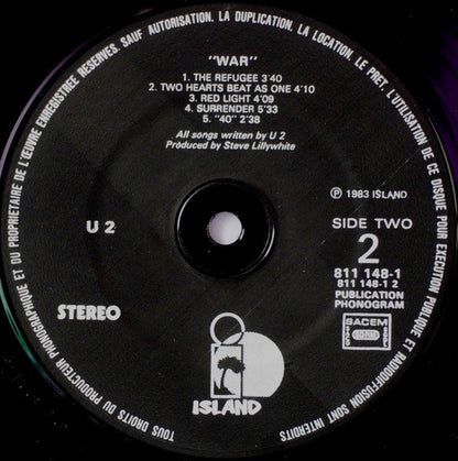 U2. War ( Gatefold French Black Labels Release ) VG+VG