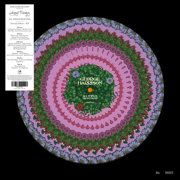 George Harrison. All Things Must Pass ( 3 x Vinyl, LP, Album, Record Store Day, Limited Edition, Numbered, Zoetrope Picture Disc ) EX EX - Ad-Astra Records