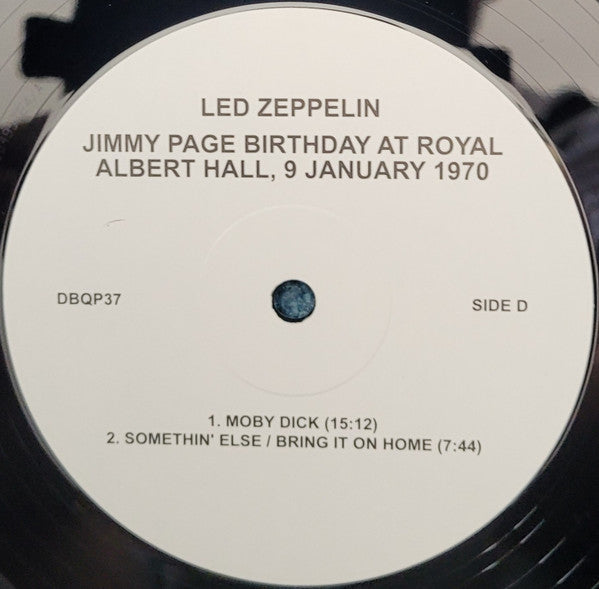 Led Zeppelin. Jimmy Page Birthday At The Royal Albert Hall 9 January 1970 ( Double Album )