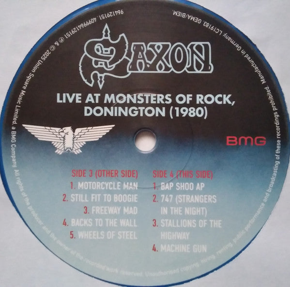 Saxon. Wheels Of Steel  Record Store Day, Expanded, 45th Anniversary , Double Red & Blue Vinyl