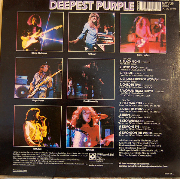 Deep Purple. Deepest Purple ( Black Labels )VG+VG