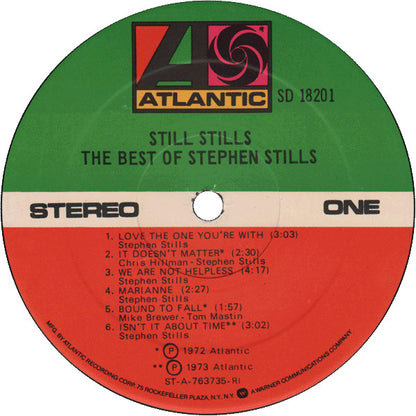 Stephen Stills. Still Stills The Best Of Stephen Stills VG+VG