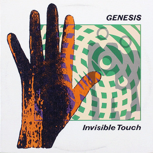 Genesis. Invisible Touch ( Textured Screen Print Embossed ) VG+VG