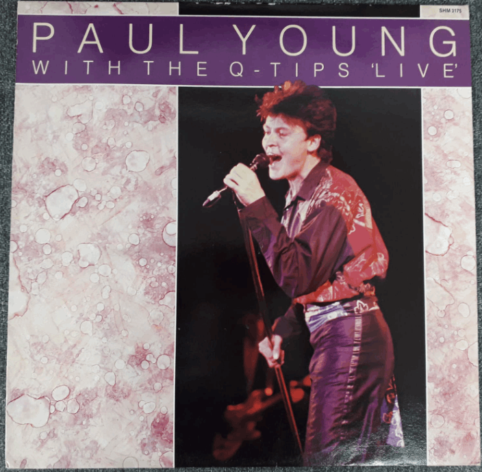 Paul Young With Q - Tips -  Live  - VG+VG - Ad-Astra Records