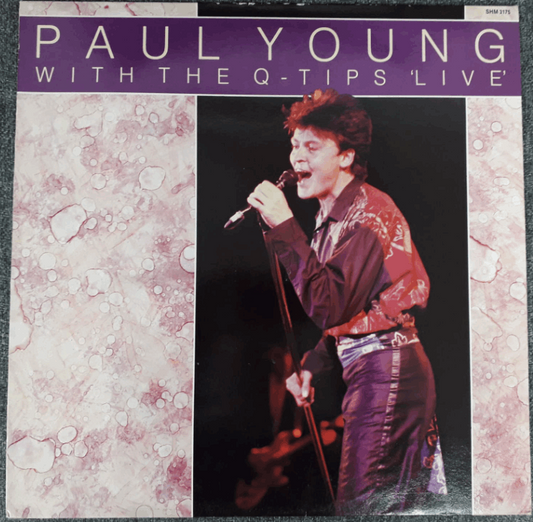 Paul Young With Q - Tips -  Live  - VG+VG - Ad-Astra Records