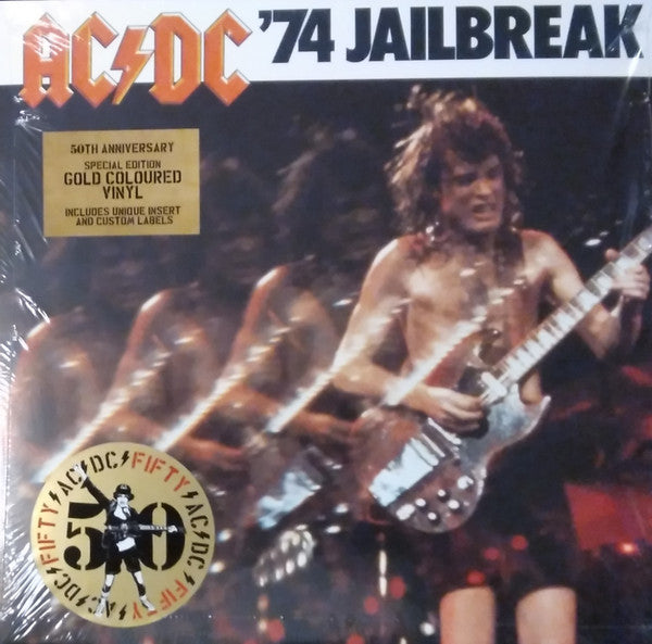 AC/DC. '74 Jailbreak 50th Anniversary Gold Vinyl