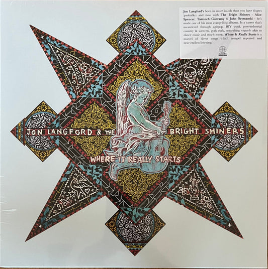 Jon Langford & The Bright Shiners. Where It Really Starts ( Blue Vinyl )