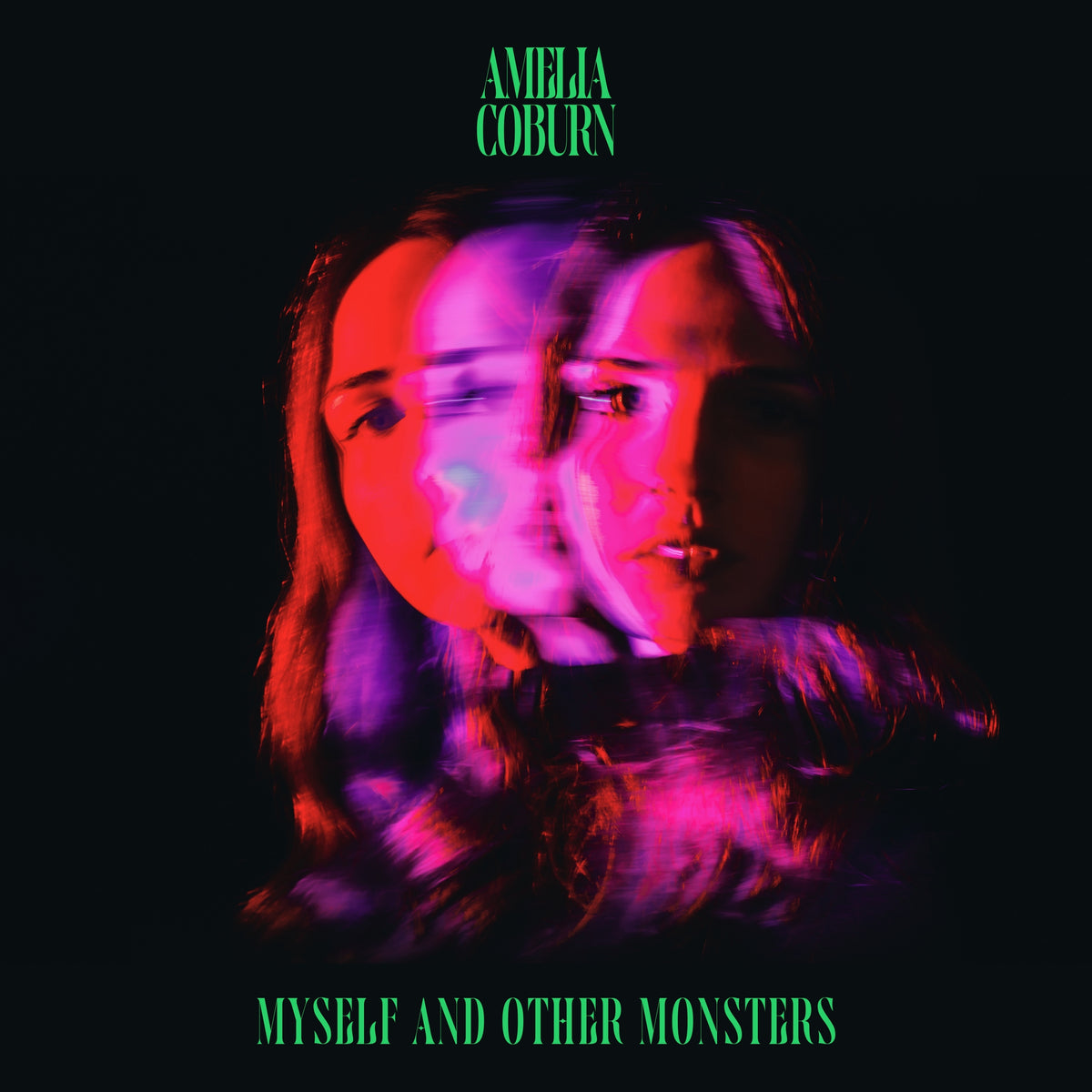 Amelia Coburn. Myself And Other Monsters ( Toxic Pink Signed Indies Exclusive ) Release Date 5th March 2027 - Ad-Astra Records
