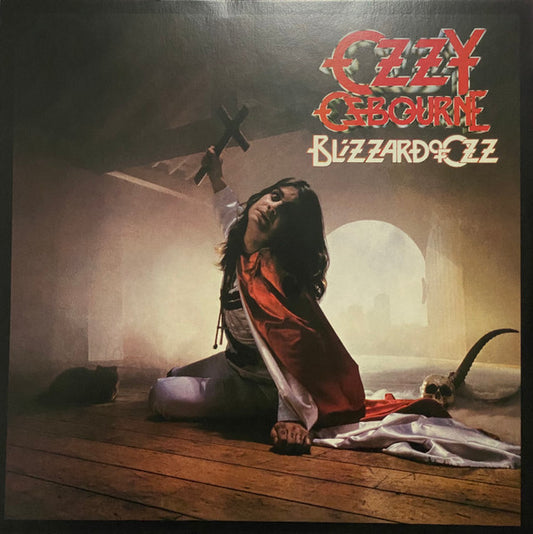 Ozzy Osbourne. Blizzard Of Ozz ( Reissue, Stereo, Silver w/ Red Swirls )