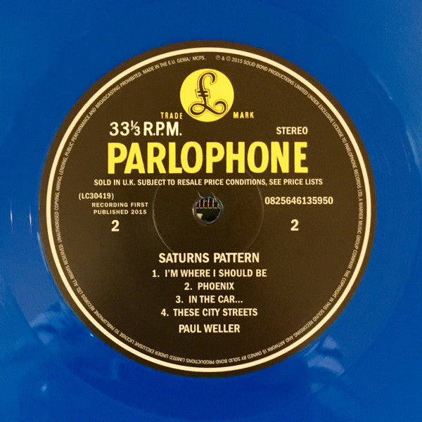 Paul Weller. Saturns Pattern (  Deluxe Edition, Limited Edition Vinyl, LP, Album, 180 Gram, Blue CD, Album, Deluxe Edition DVD, DVD-Video ) VG+VG+