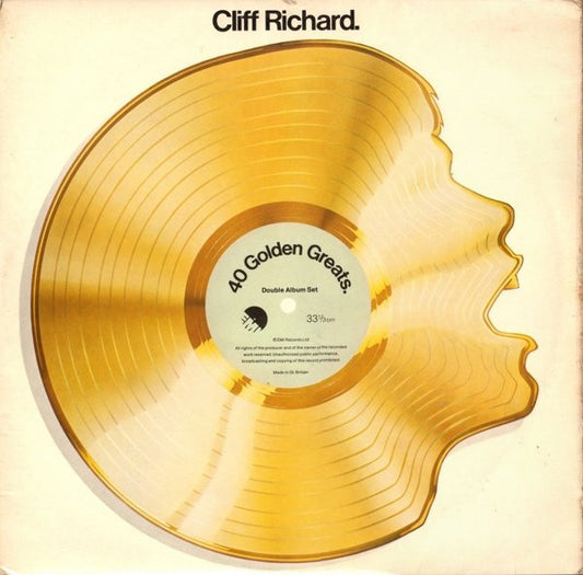 Cliff Richard  - 40 Golden Greats 2xLP - VG+G+ - Ad-Astra Records