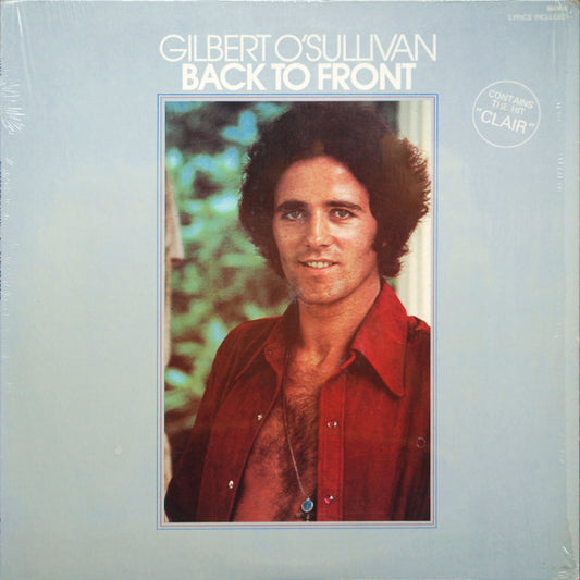 Gilbert O'Sullivan  - Back To Front  - VG+VG - Ad-Astra Records