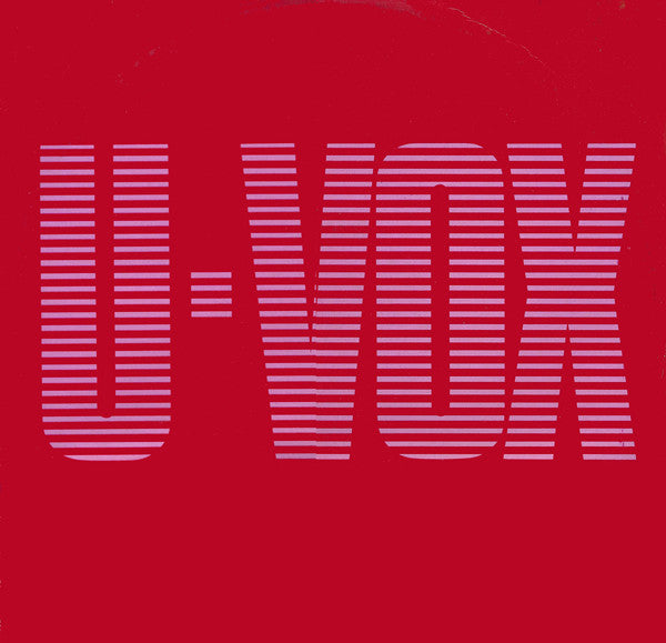Ultravox - U-VOX - VG+VG - Ad-Astra Records